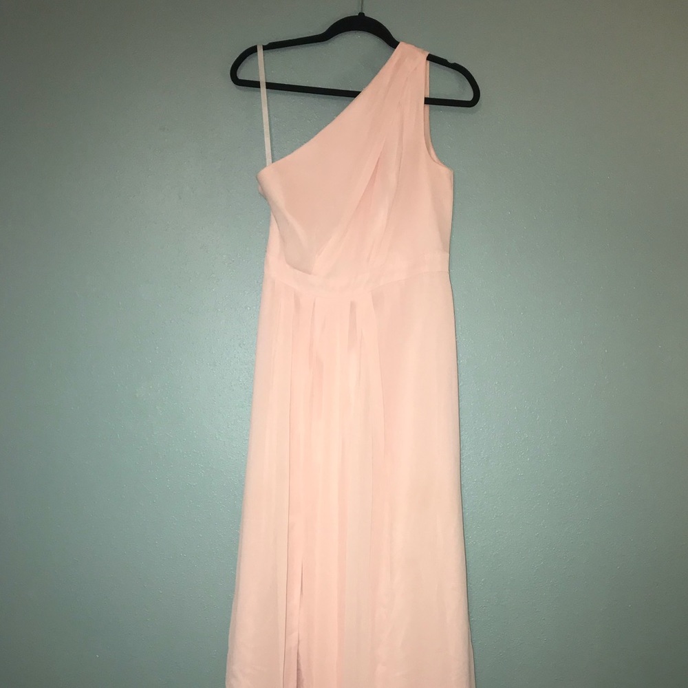 Long blush dress